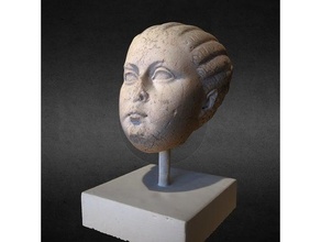 küçük kız portre tarama ve kopyaları 3d baskı 3 Boyutlu Tarama büstü çocuk kültürel miras kıllar baş mitoloji asil din Roma heykel kadın 3d print model - Mito3D
