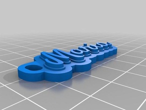 maria satisfazer chaveiros personalizado 3d print model - Mito3D