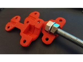 motor shaft 5mm 8mm threaded rod coupling 13mm hex nut 3d printer parts 8 cnc coupler 3d print model - Mito3D