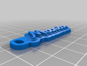 maria damion keychains customized 3d print model - Mito3D