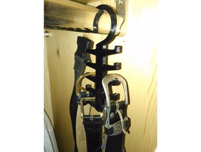 noch ein weiterer Gürtel, Aufhänger - Organisation Gürtel Gürtel-Hänger g rtel hanger kleiderschrank Kleiderschrank 3d print model - Mito3D