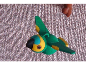perroquet bleu façade amazon jouets & jeux parrot 3d print model - Mito3D