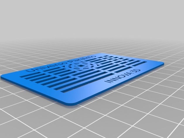 tarjeta presentacion universo paralelo sinais e logotipos personalizado 3D print model - Mito3D