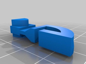 rideau de planeur ménage le crochet tringle à 3d print model - Mito3D
