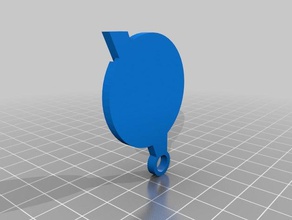 vingadores logotipo keychain chaveiros chaveiro marvel da 3d print model - Mito3D