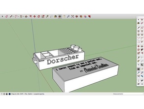 personalizzabile mobile stazionario kolton dorscher La stampa 3d caligraphy di disegno 3d print model - Mito3D