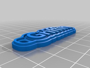 griffin llavero llaveros personalizado 3d print model - Mito3D