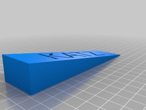 mi personalizar el tope de la puerta los hogares personalizado 3d print model - Mito3D