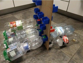 einweg-flaschen-sammler frasco coletor organização garrafa suporte para de água flaschenhalter pfandflasche pfandsammler 3d print model - Mito3D