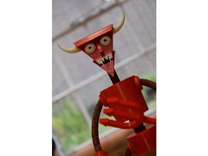 futurama beelzebot - robot devil buildable model robots 3d print model - Mito3D