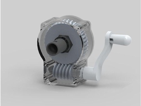 Schneckengetriebe engineering Gang Zahnräder 3d print model - Mito3D