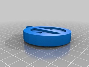 deadpool key chain 3d printing logo keychain marvel 3d print model - Mito3D
