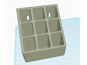 o batom ficar wallmount opção casa de banho bandeja organizador parede montagem na 3d print model - Mito3D