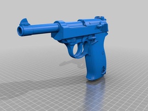 walther p-38 pistola replica La stampa 3d 3d print model - Mito3D