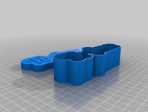 te amo lobsterfont text box toys & games customized 3d print model - Mito3D