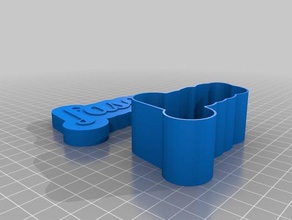faso lobsterfont cuadro de texto juegos y juguetes personalizado 3d print model - Mito3D