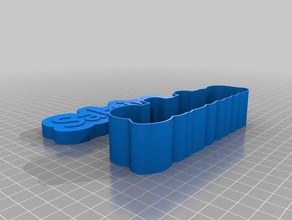 sabrina acmefont caixa de texto brinquedos & games personalizado 3d print model - Mito3D