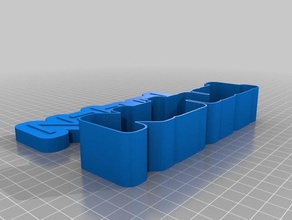 nahuel yazı tipi metin kutusu orbitron oyuncaklar ve oyunlar özelleştirilmiş 3d print model - Mito3D