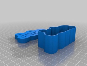 jacke justos fonte da caixa de texto brinquedos & games personalizado 3d print model - Mito3D