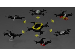 teal spor modüler eklenti sistemi drone model roket tealdronechallenge meydan 3d print model - Mito3D