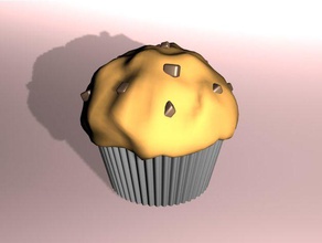 muffin gnamp food & drink 3d print model - Mito3D