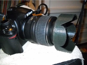 nikon af-s 17-55mm vr paraluce la fotocamera 3d print model - Mito3D