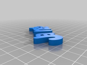 janet Schlüsselanhänger kundengebundene 3d print model - Mito3D