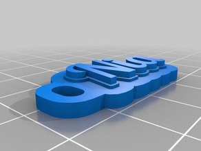 nia Anahtarlık özelleştirilmiş 3d print model - Mito3D