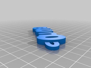 ouma de porte-clés personnalisé 3d print model - Mito3D