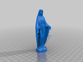 mother mary statue - 3d scan scans & replicas scanner scanning christian christmas figure figurine model modelling religion 3d print model - Mito3D