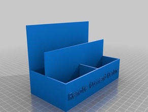 remoto centro de comando recipientes personalizado 3d print model - Mito3D