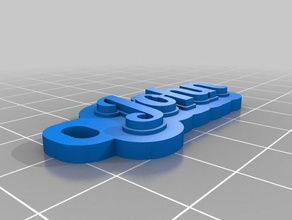 john keychain keychains customized 3d print model - Mito3D