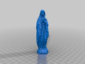 mother mary statue 2 3d scan scans & replicas scanner scanning christmas figure figurine jesus miniature religion 3d print model - Mito3D