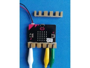 micro bit crocodile clips holder diy bbc microbit 3d print model - Mito3D