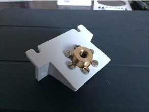 voron - 2020 rail bed frame dold lead screw nut bracket 3d printer parts 3d print model - Mito3D