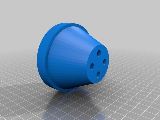 Blumentopf Dekor Blume 3D print model - Mito3D