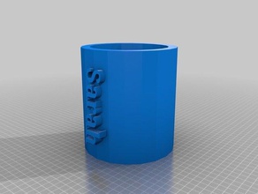 sarah's customized water cup kitchen & dining 3d print model - Mito3D
