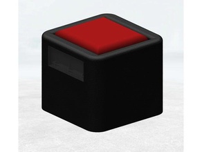 el botón La impresión en 3d caja de botones rojo 3d print model - Mito3D
