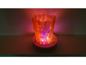 persone lampada famiglia vaso di fiori la paralume pot spirale modalità vasi stampa il i 3d print model - Mito3D