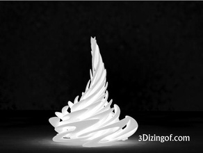 alevler gölge lamba dekor dizingof alev abajur led ışık aydınlatma 3d print model - Mito3D