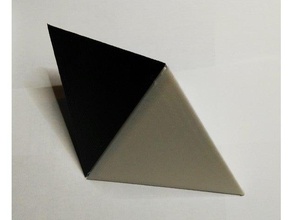 double tetrahedron led light decor lamp 3d print model - Mito3D