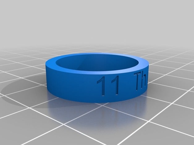11 thick rings customized 3D print model - Mito3D