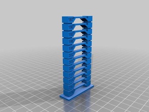 meine angepasste Temperatur-tower slic3r 3d-Druck-tests kundengebundene 3d print model - Mito3D