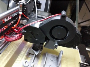 wanhao i3 extruder blower shroud 3d printer parts cocoon create duplicator 3d print model - Mito3D