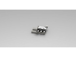 snap-lock - microinterruttore piastra di montaggio hobby cnc cncbutikken openbuilds v-slot 3d print model - Mito3D