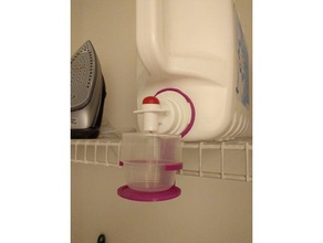 laundry detergent cup holder household soap 3d print model - Mito3D