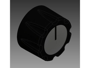 potentiometer rotary knob electronics pot 3d print model - Mito3D