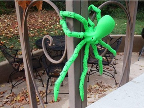 octopus - entièrement articulé les créatures 3d print model - Mito3D