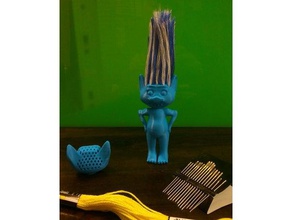 troll da cucire giochi e giocattoli bambino bambini creatura gioco capelli di lavoro parrucchiere modelli la cucitura giocattolo 3d print model - Mito3D