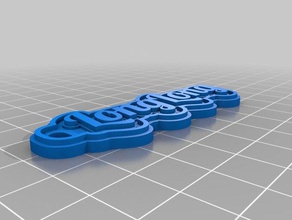 longlong Schlüsselanhänger kundengebundene 3d print model - Mito3D